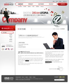 韩国商业公司网站PSD源文件的设计要点与流程